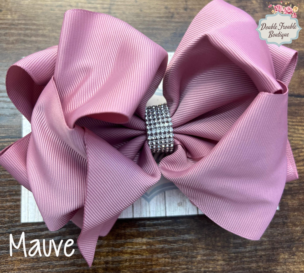 MUAVE DOUBLE STACKED BOW