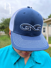 Load image into Gallery viewer, GAMEGUARD MENS CAP- DEEP WATER/WHT MESHBACK
