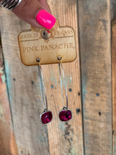 Load image into Gallery viewer, Pink Panache Alli Hoops LG HOT Pink
