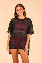 Load image into Gallery viewer, Summer Groove Black Coverup
